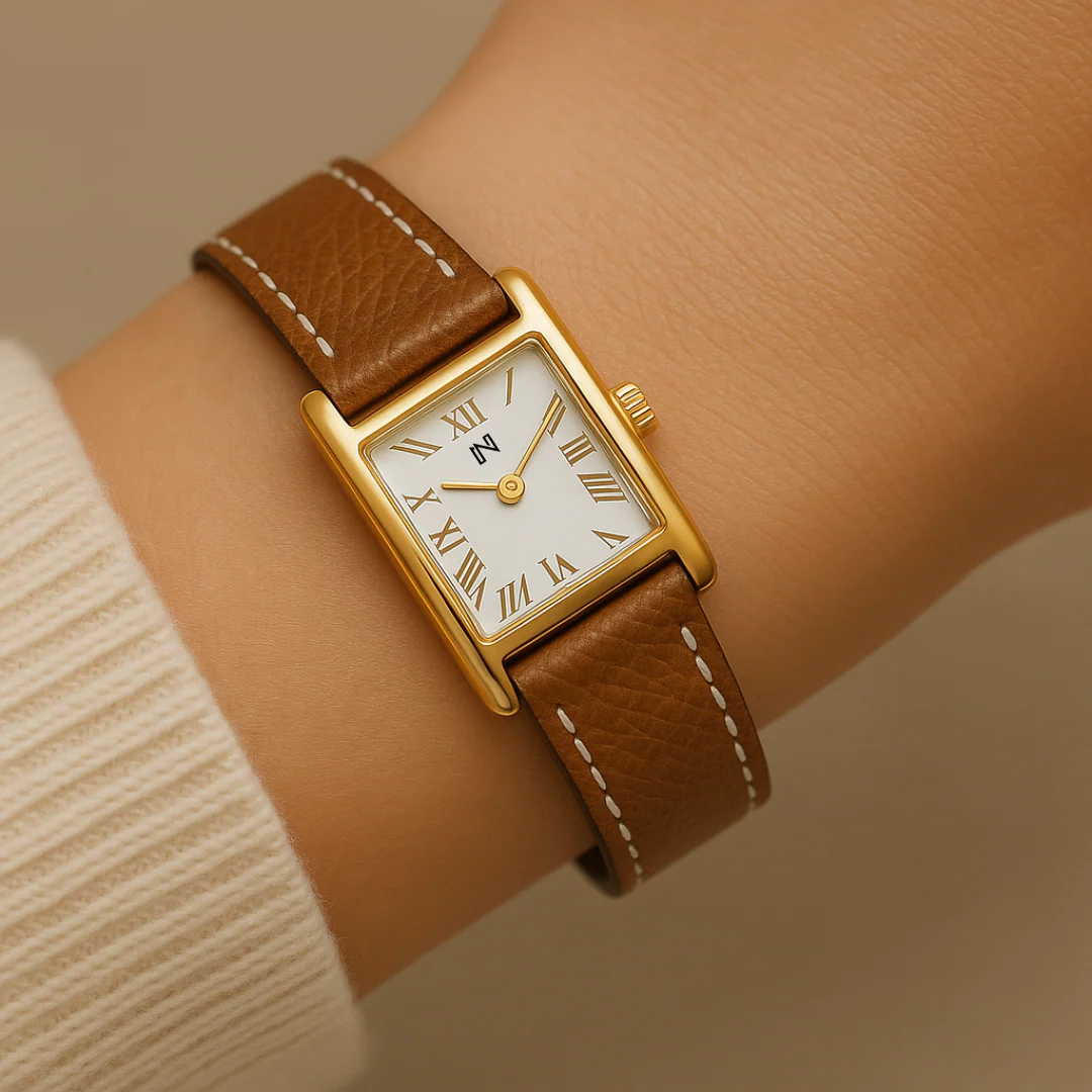 On the wrist — cashmere sleeve